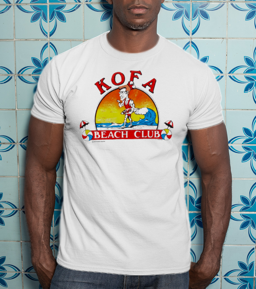 Kofa Beach Club Sunset Surfer T-Shirt