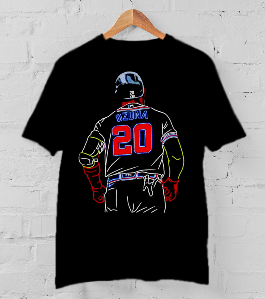 Marcell Ozuna 20 Atlanta Braves Baseball Jersey T-Shirt