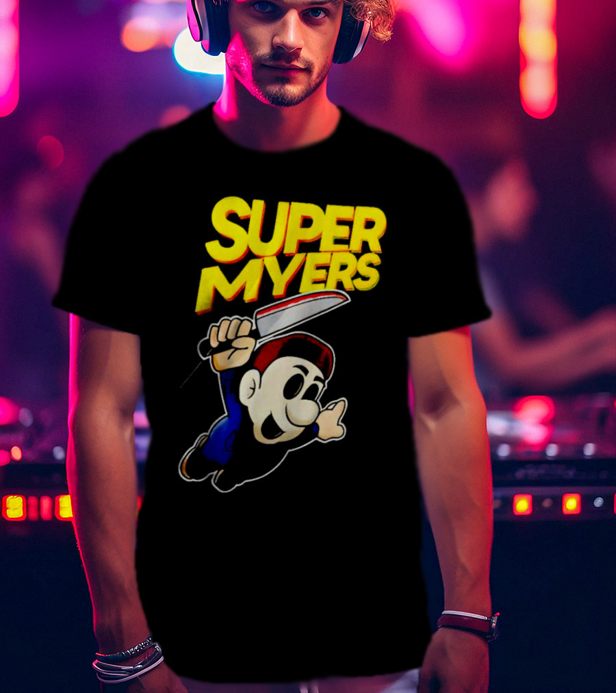 Super Myers Halloween Mario T-Shirt