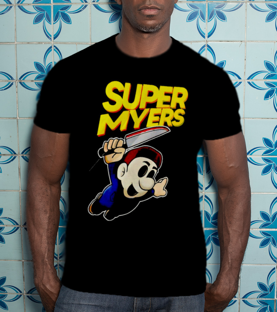 Super Myers Halloween Mario T-Shirt
