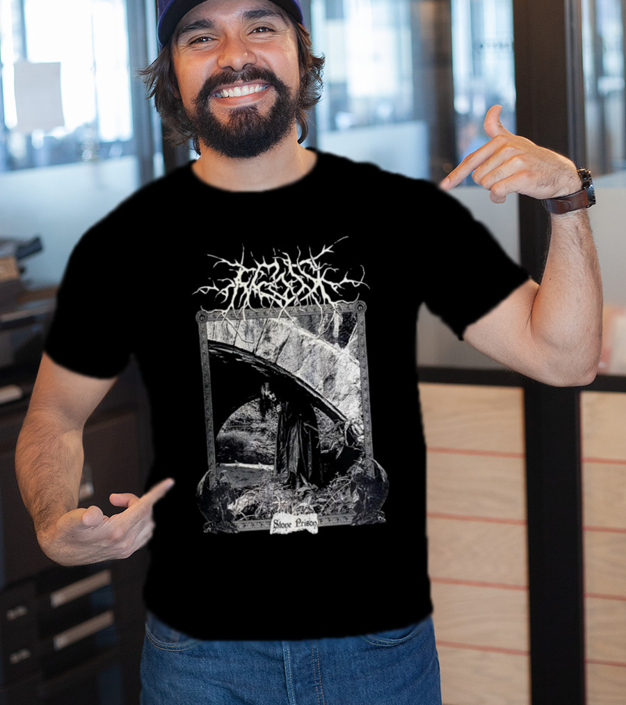 Frosk Stone Prison Gothic Monochrome T-Shirt