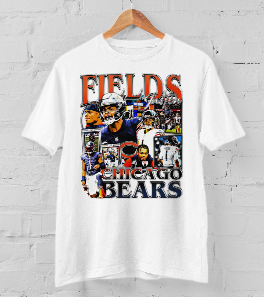 Fields Justin Chicago Bears Football T-Shirt
