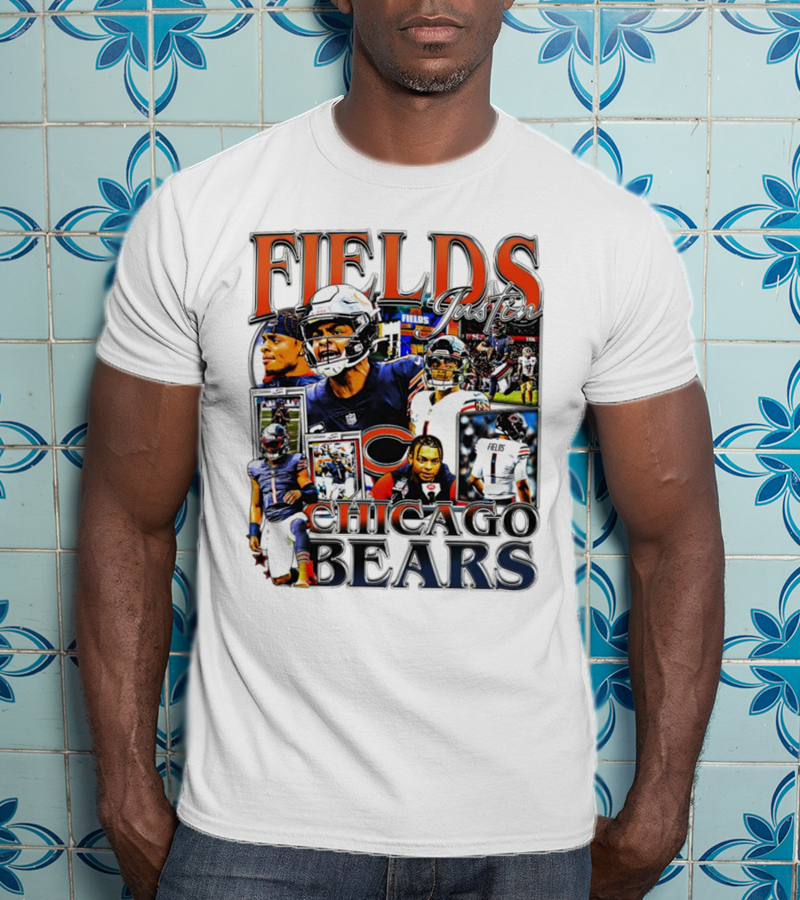 Fields Justin Chicago Bears Football T-Shirt