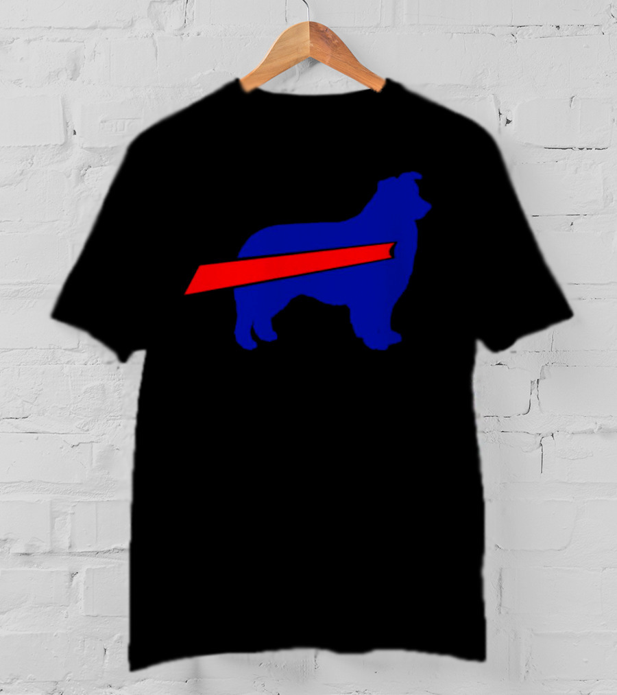 Buffalo Bills Aussie Mafia Silhouette With Iconic Red Stripe T-Shirt