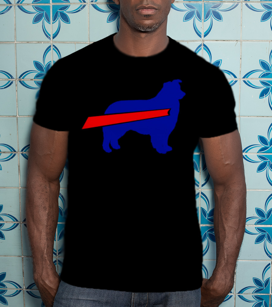 Buffalo Bills Aussie Mafia Silhouette With Iconic Red Stripe T-Shirt