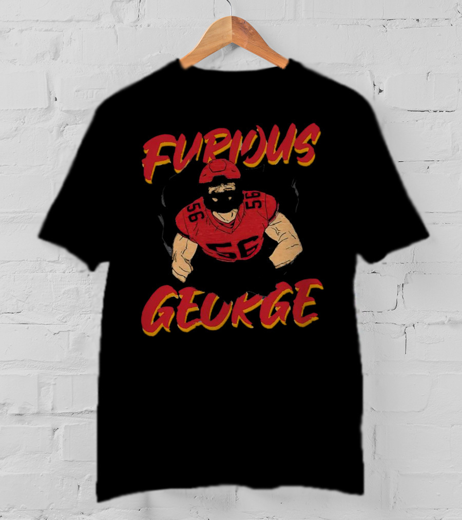 Kansas City Chiefs Furious George Karlaftis 56 Football Player T-Shirt