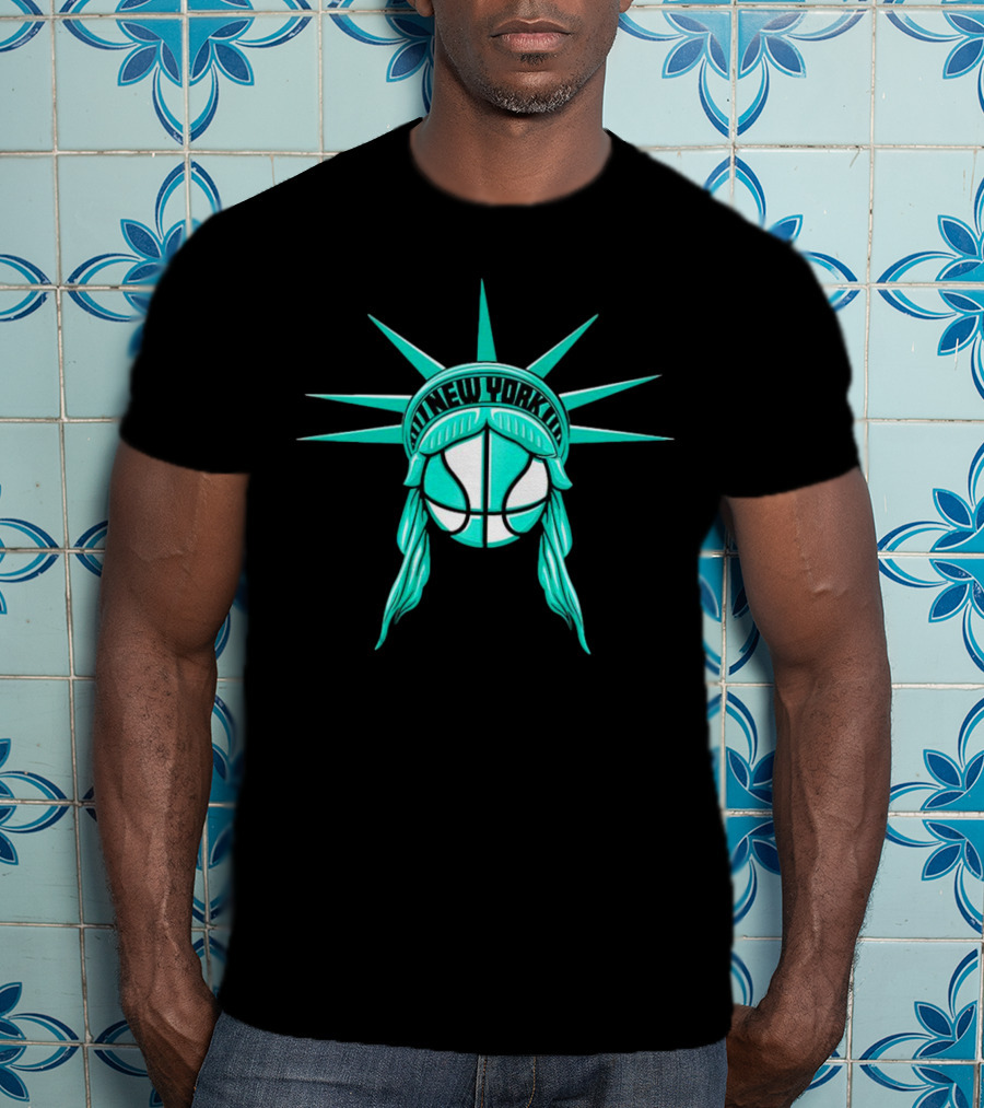 New York Liberty Basketball Lady Liberty T-Shirt