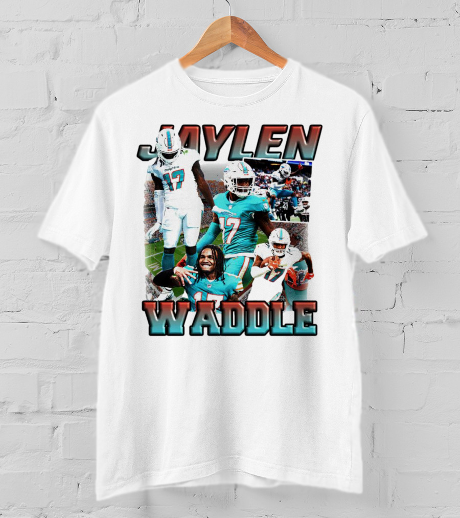 Jaylen Waddle Miami Dolphins Football Player Number 17 T-Shirt