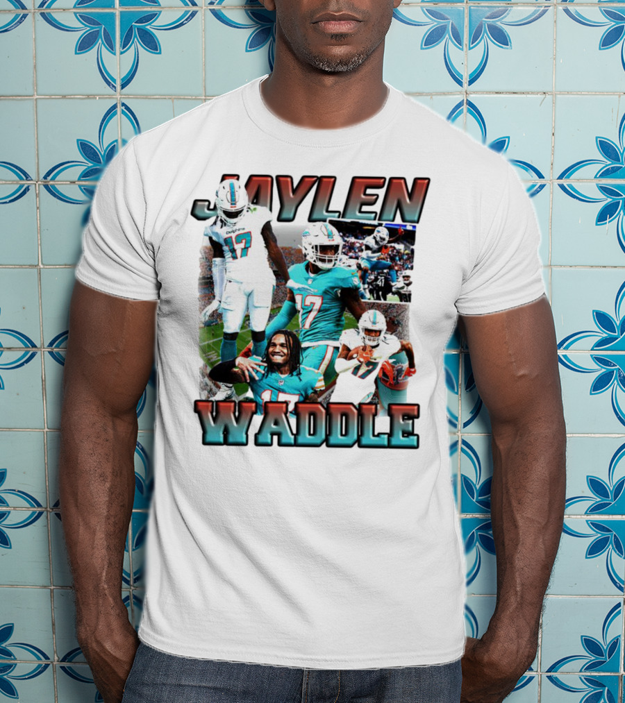 Jaylen Waddle Miami Dolphins Football Player Number 17 T-Shirt