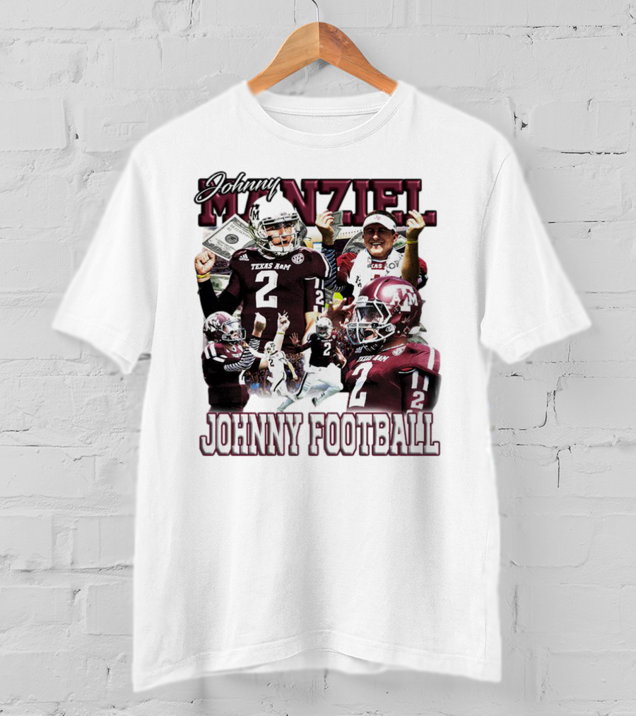 Johnny Manziel Texas A&M Aggies Johnny Football Number 2 College Football Legend T-Shirt