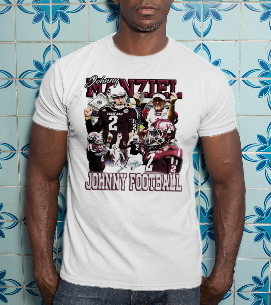 Johnny Manziel Texas A&M Aggies Johnny Football Number 2 College Football Legend T-Shirt