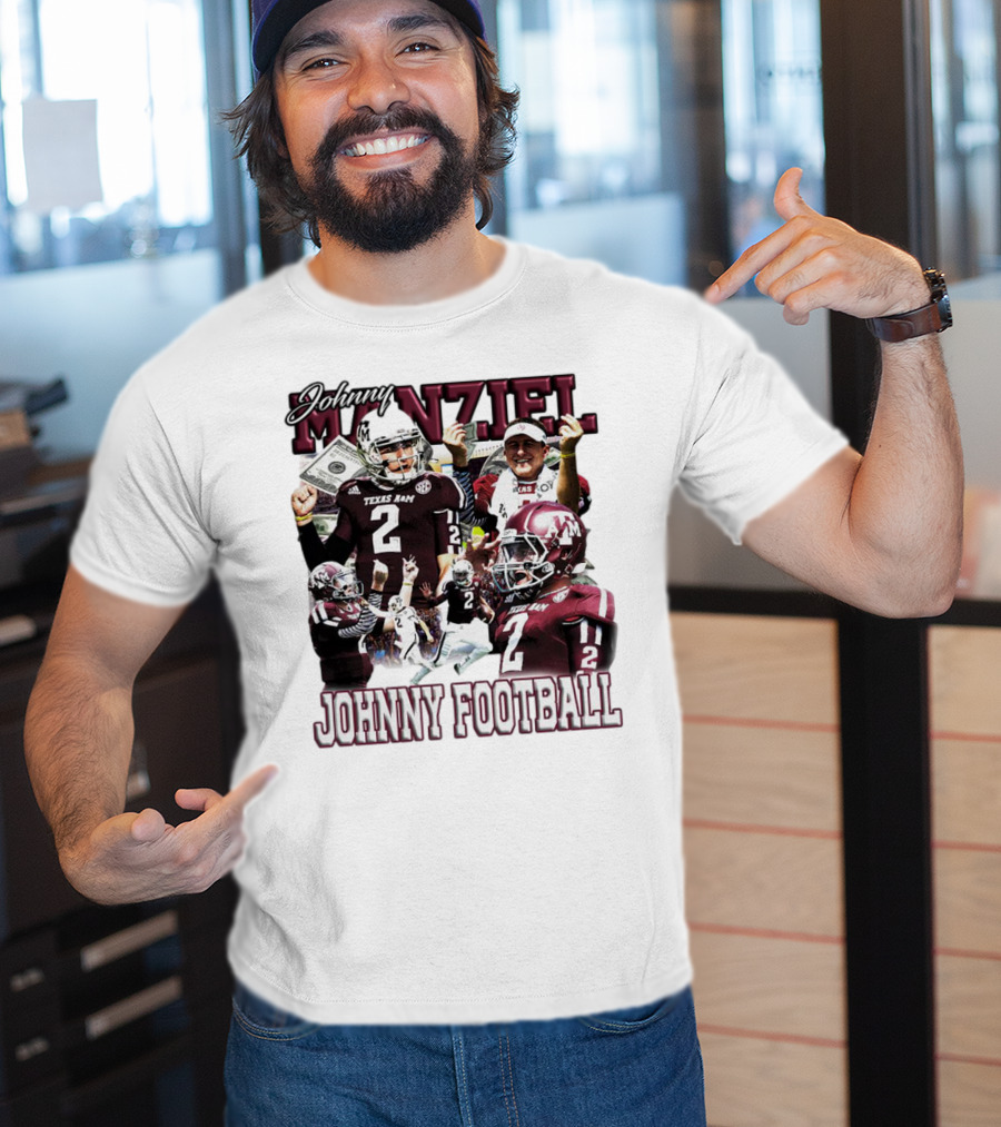 Johnny Manziel Texas A&M Aggies Johnny Football Number 2 College Football Legend T-Shirt