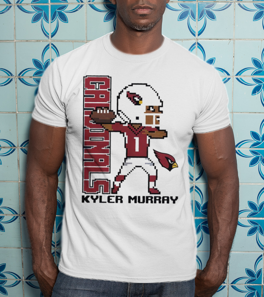 Cardinals Kyler Murray Arizona Football Pixel T-Shirt