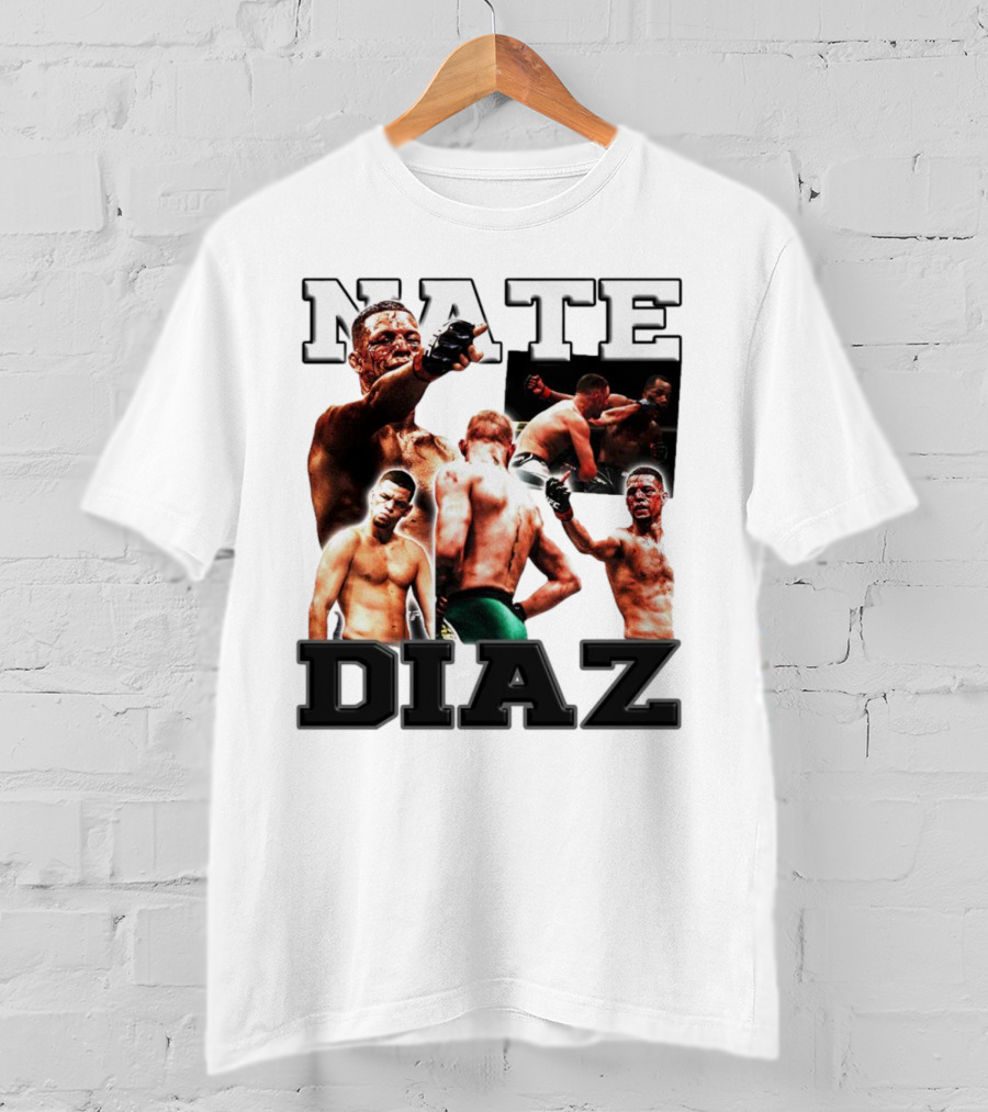 Nate Diaz MMA Fight Collage T-Shirt
