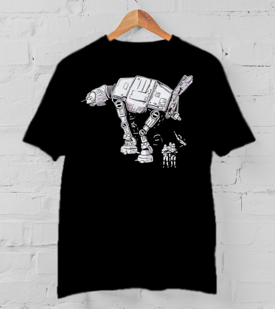 Star Wars AT-AT Walker With Stormtroopers T-Shirt