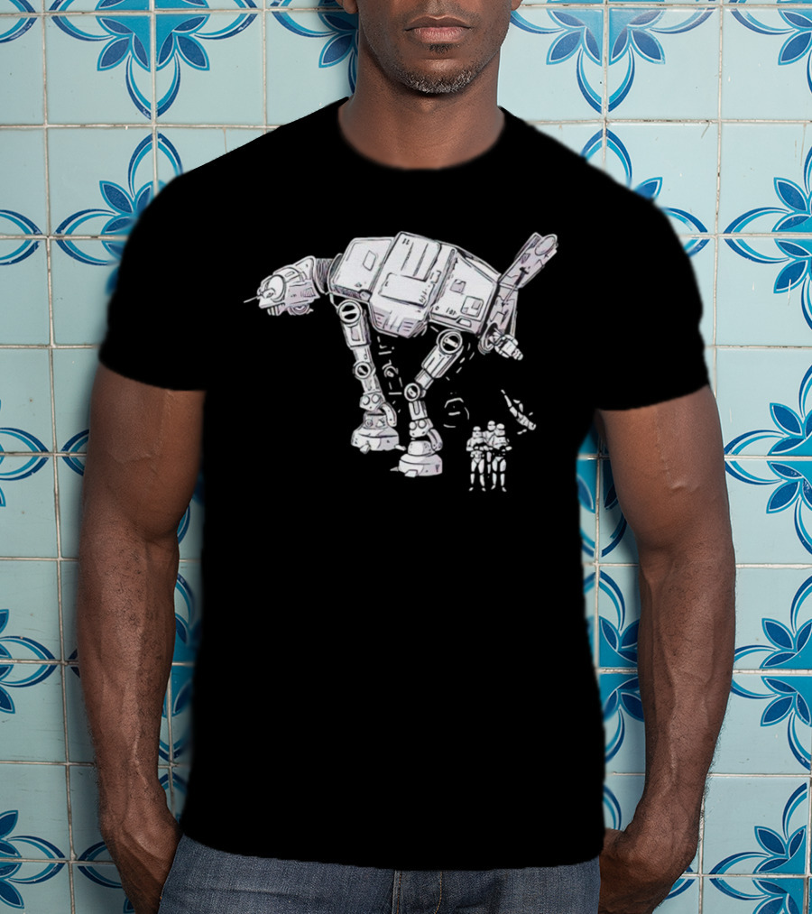Star Wars AT-AT Walker With Stormtroopers T-Shirt