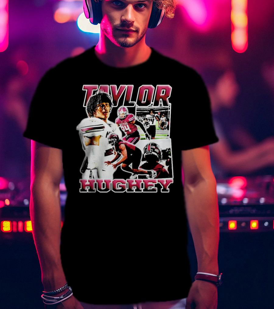 Taylor Hughey Mesquite High School Boys Varsity Football Action Collage T-Shirt