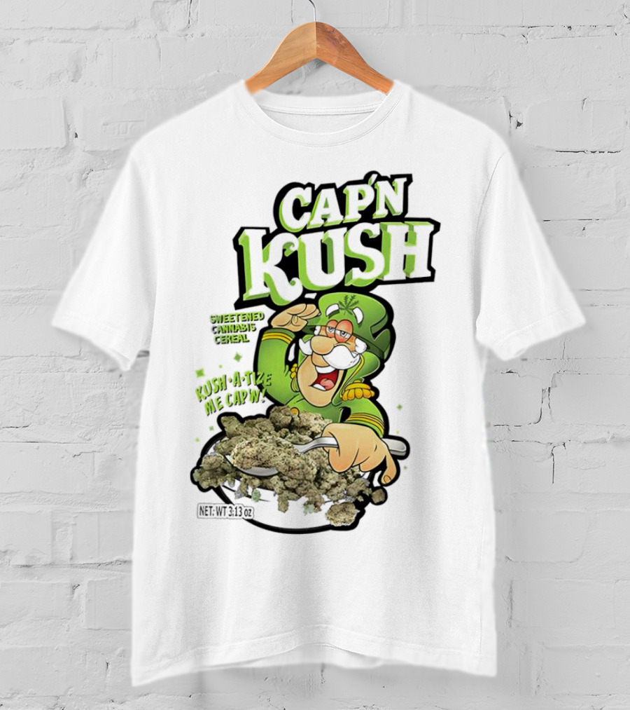 Cap'n Kush Sweetened Cannabis Cereal Kush-A-Tize ME Cap'n T-Shirt