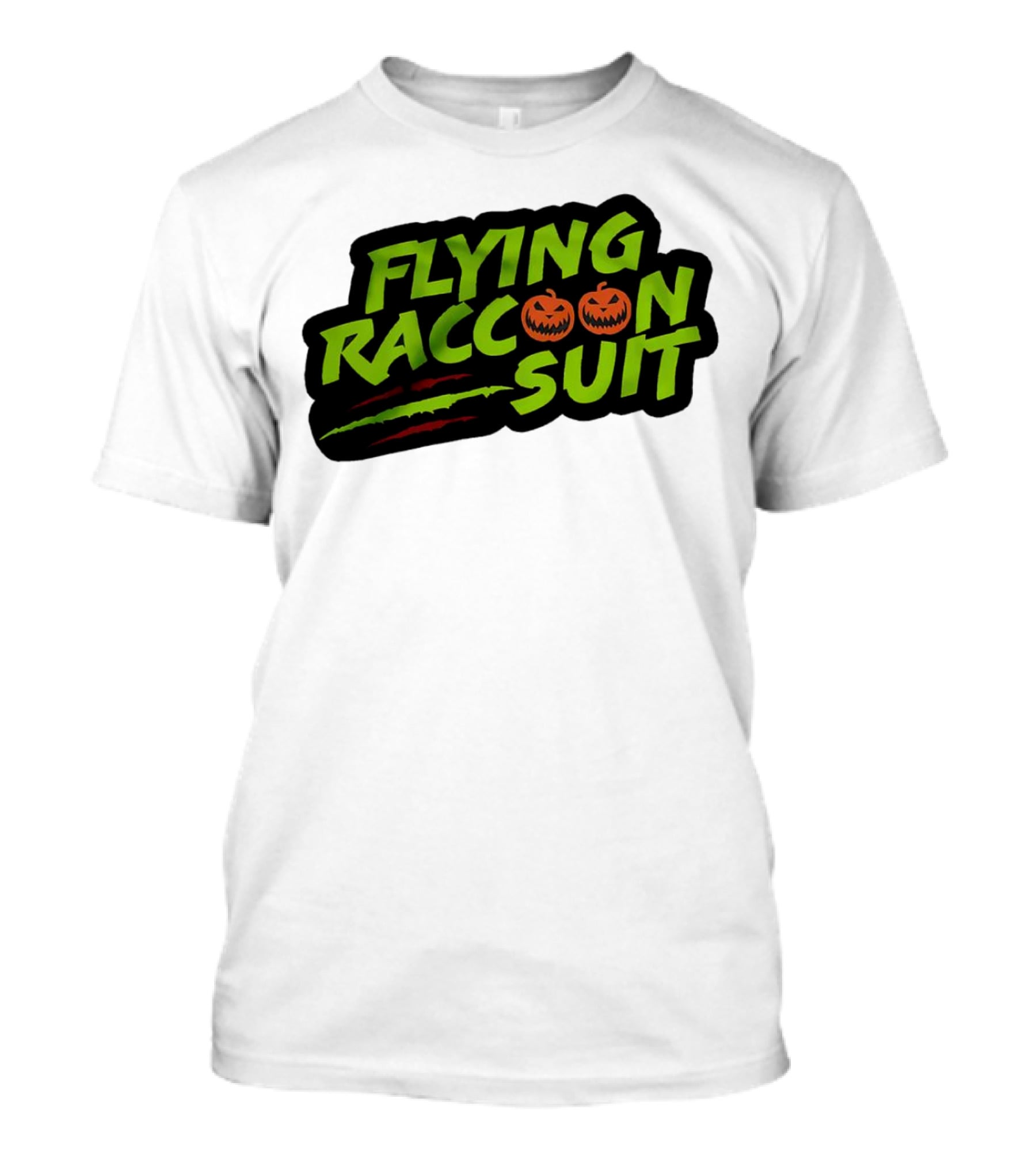 Flying Raccoon Suit This Is Skaloween Jack-O'-Lantern Claw Marks T-Shirt