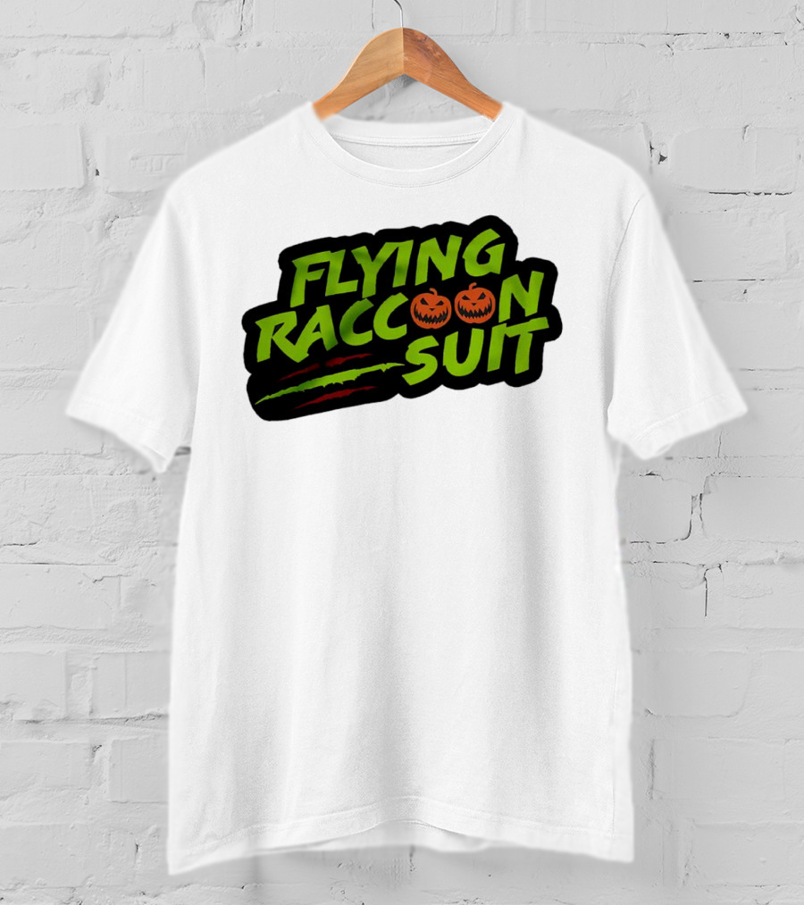 Flying Raccoon Suit This Is Skaloween Jack-O'-Lantern Claw Marks T-Shirt
