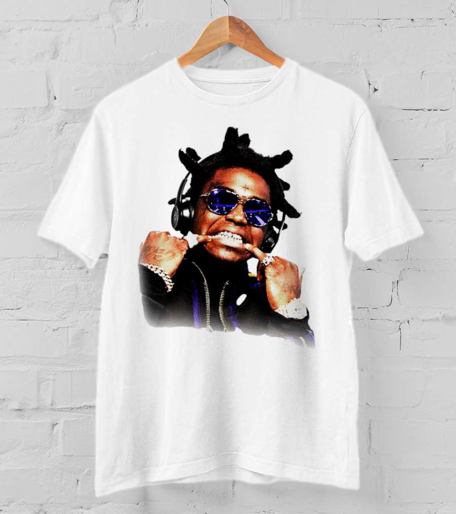 Kodak Black Rapper With Blue Sunglasses Grills And Jewelry T-Shirt