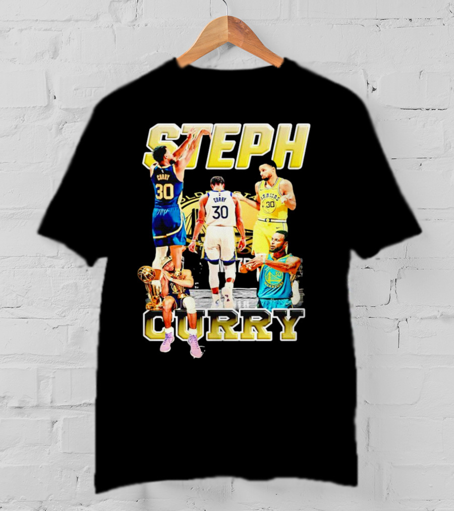 Steph Curry Golden State Warriors NBA Champion Iconic Moments T-Shirt