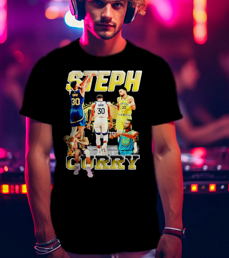Steph Curry Golden State Warriors NBA Champion Iconic Moments T-Shirt