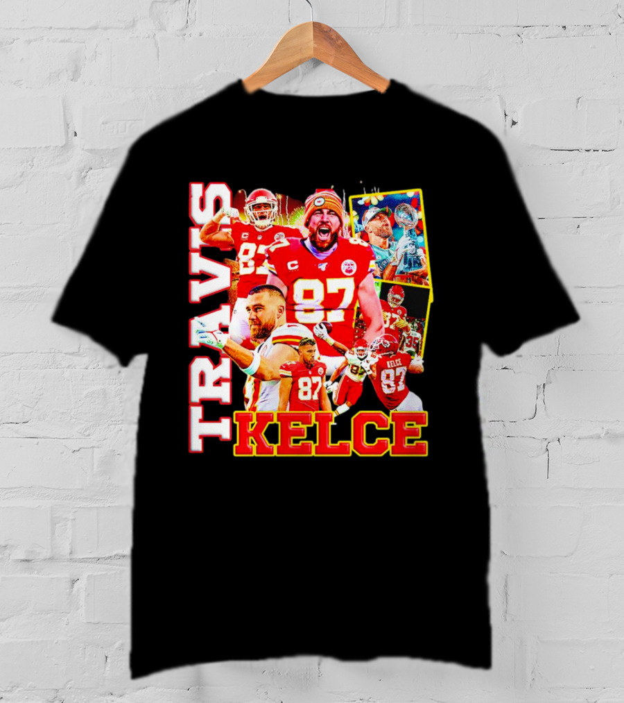 Travis Kelce Kansas City Chiefs 87 Football Champion T-Shirt