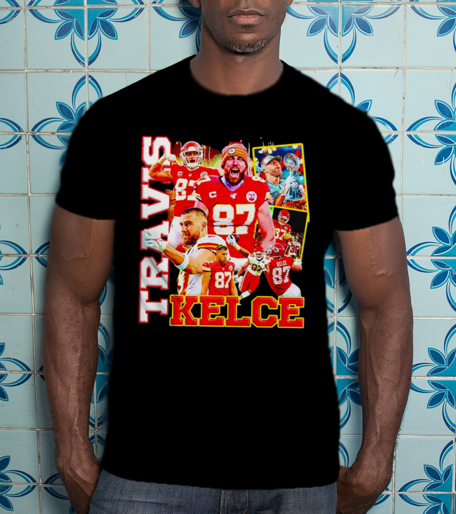 Travis Kelce Kansas City Chiefs 87 Football Champion T-Shirt