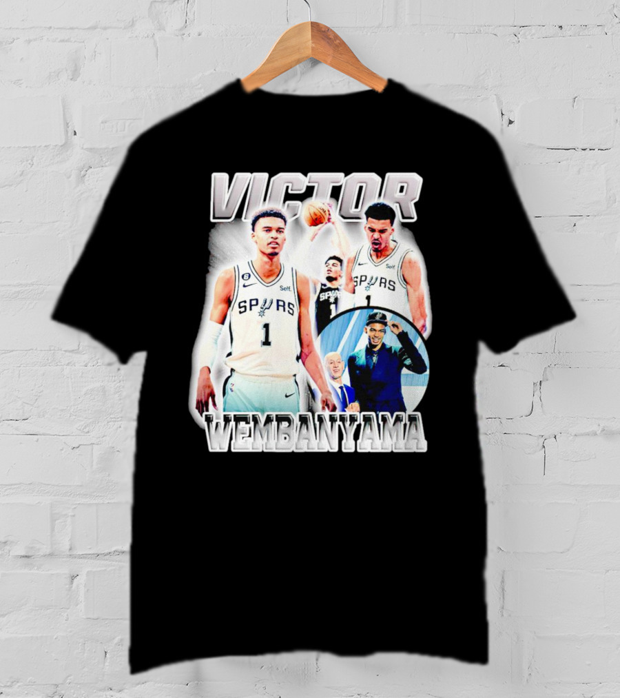 Victor Wembanyama Spurs Basketball Player NBA Draft Highlight T-Shirt