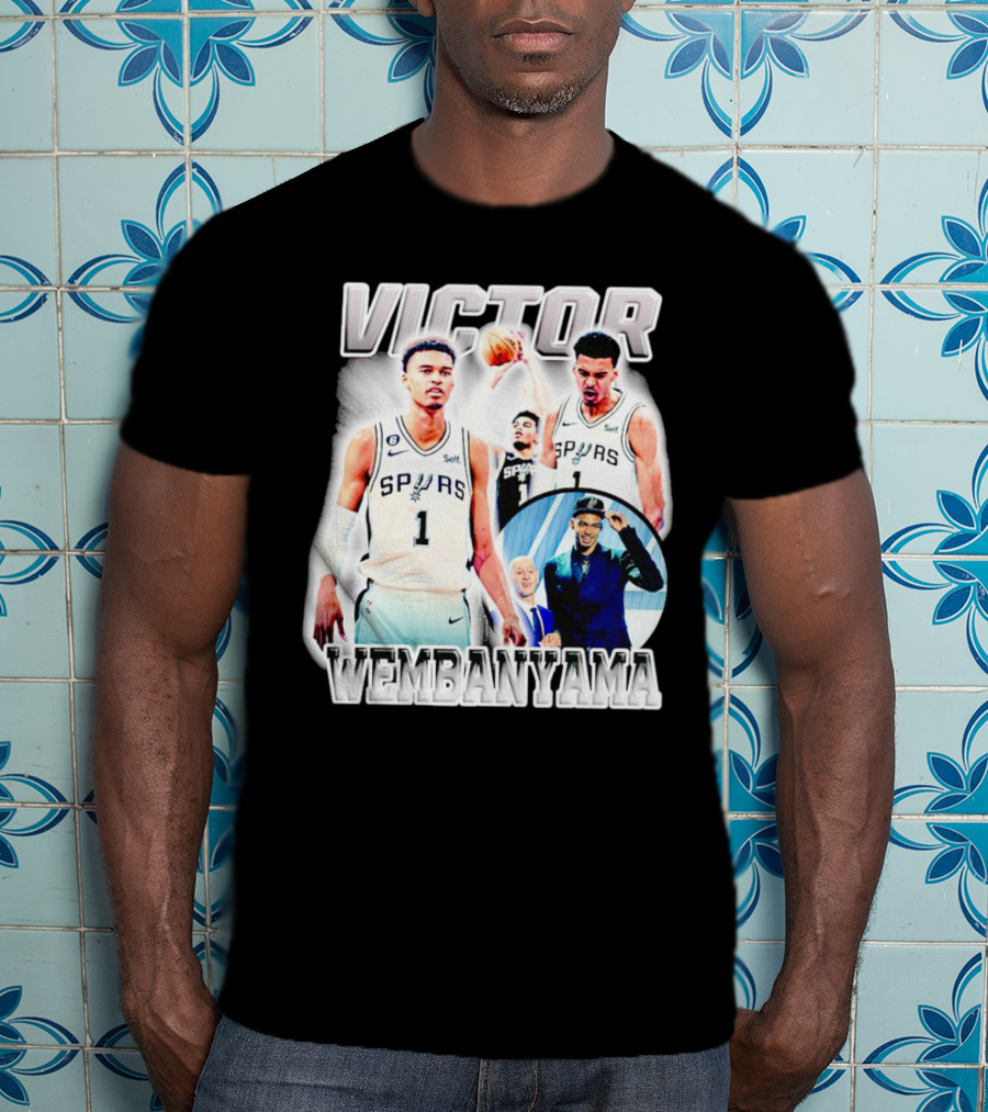 Victor Wembanyama Spurs Basketball Player NBA Draft Highlight T-Shirt
