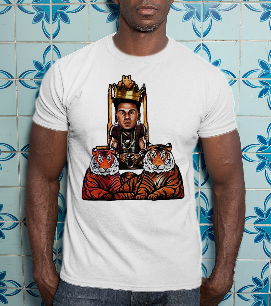 Jordan Travis Tigers King Florida State Seminoles Throne With Crown And Tigers T-Shirt