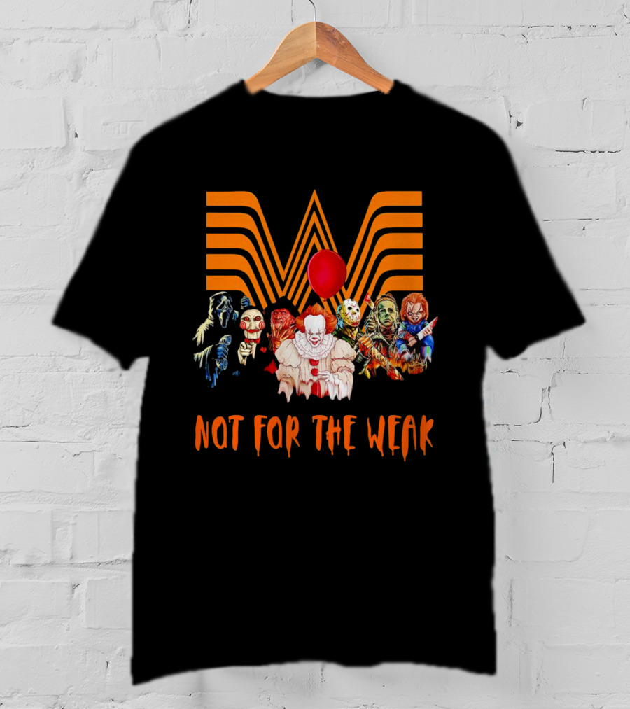 Whataburger Horror Movie Characters Not For The Weak Iconic Spooky Mashup T-Shirt
