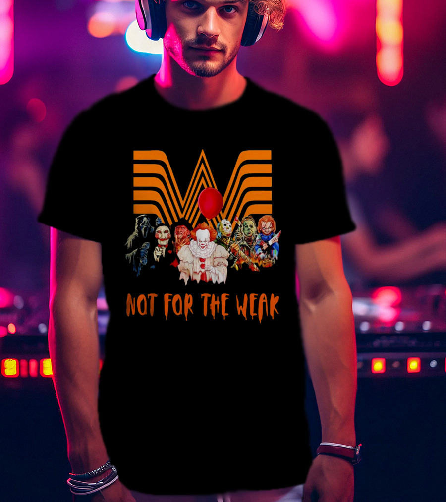 Whataburger Horror Movie Characters Not For The Weak Iconic Spooky Mashup T-Shirt