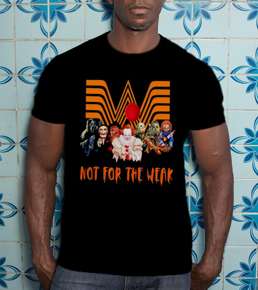 Whataburger Horror Movie Characters Not For The Weak Iconic Spooky Mashup T-Shirt