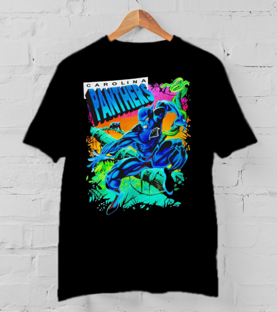 Carolina Panthers Black Panther Jungle Action T-Shirt