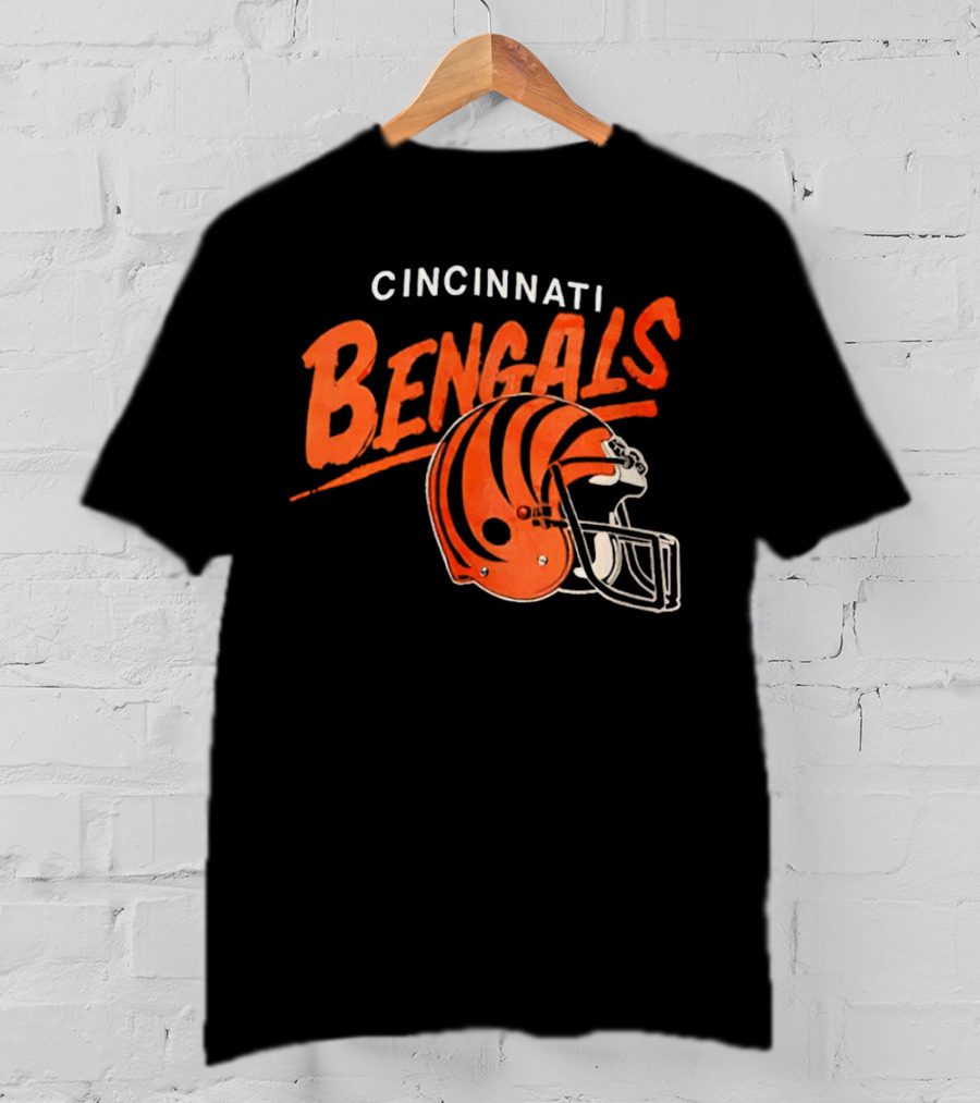 Cincinnati Bengals Football Team Helmet T-Shirt