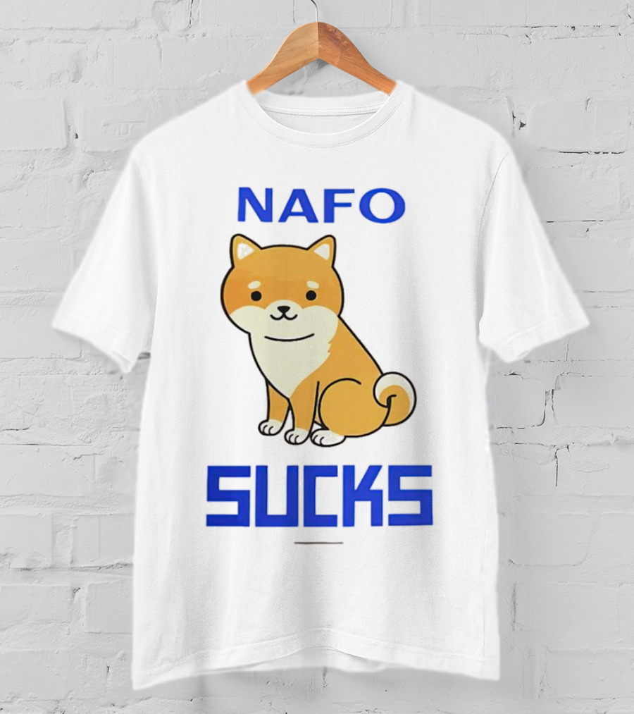 NAFO Furry Dog Meme Critique T-Shirt