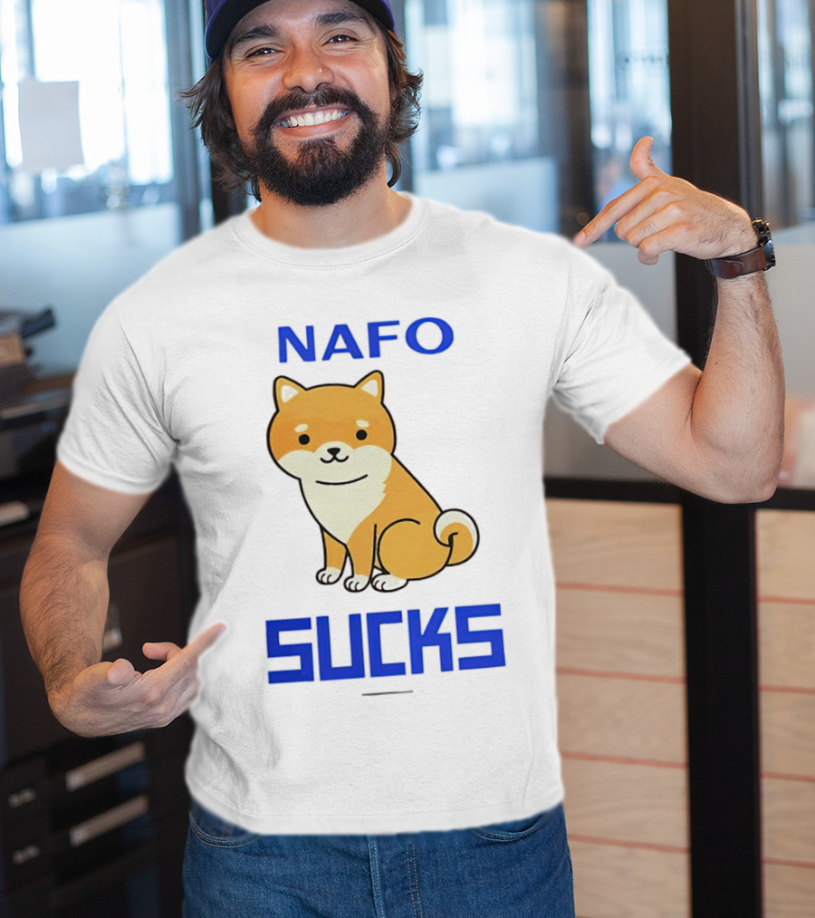 NAFO Furry Dog Meme Critique T-Shirt