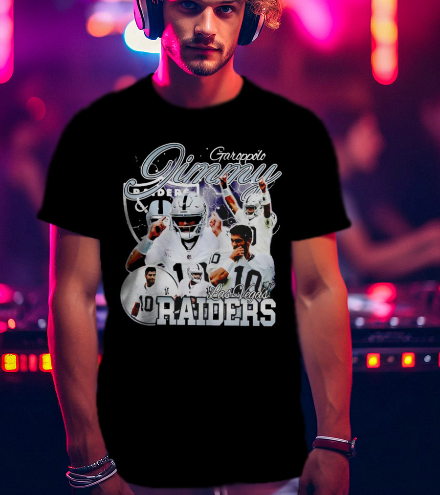 Jimmy Garoppolo Raiders Las Vegas Vintage Football Quarterback T-Shirt