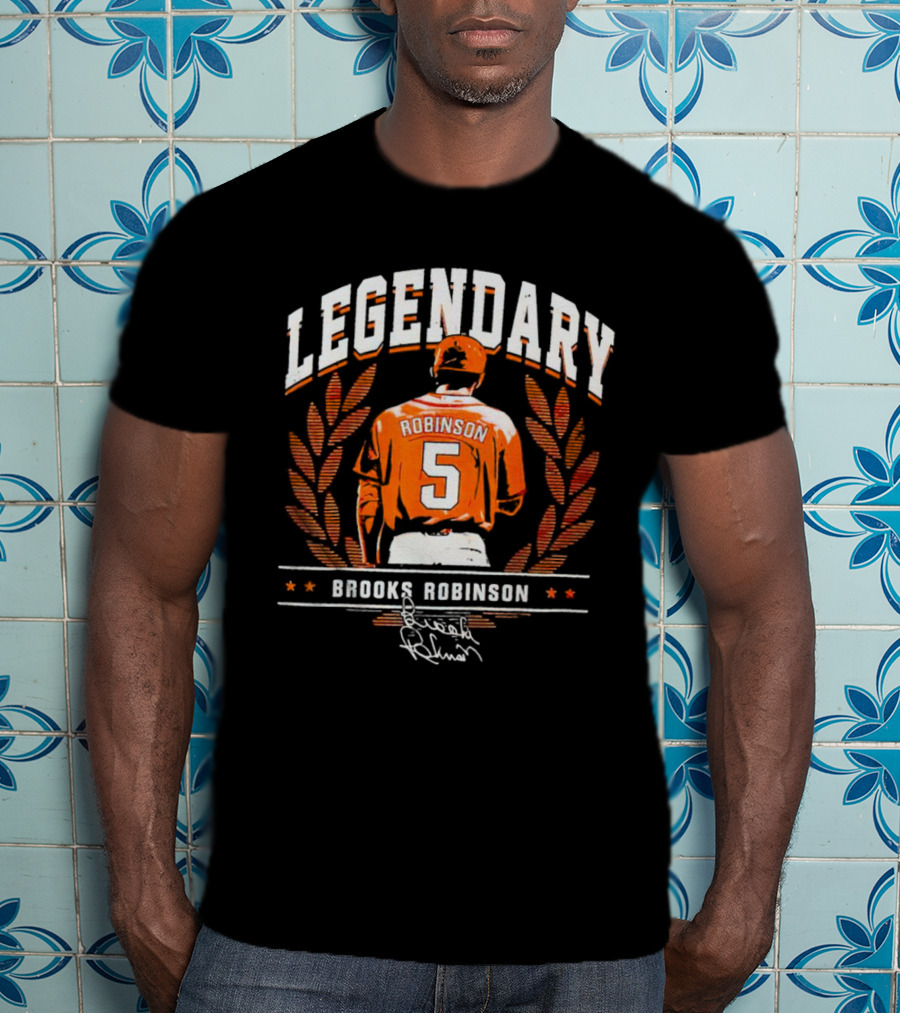 Legendary Brooks Robinson 5 Baltimore Orioles Signature T-Shirt