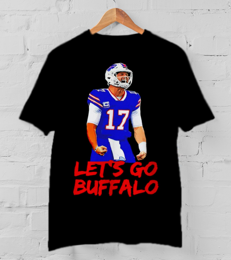 Let's Go Buffalo Bills Josh Allen 17 T-Shirt