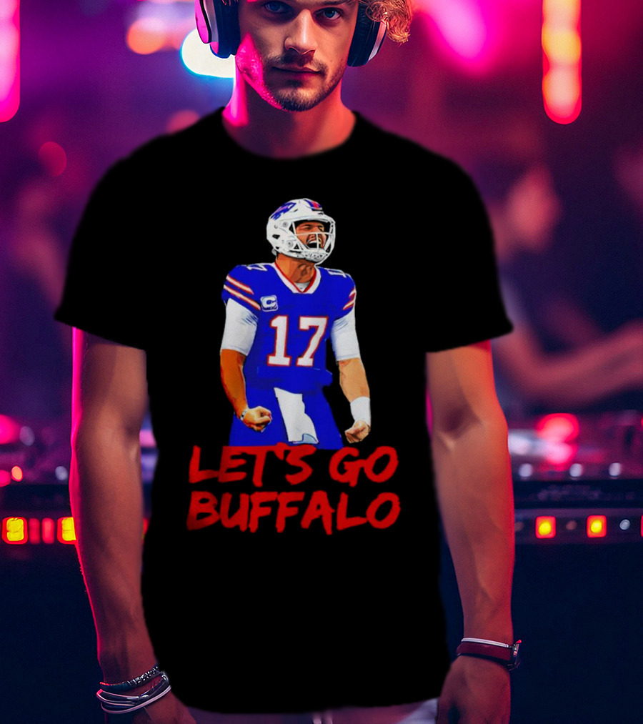 Let's Go Buffalo Bills Josh Allen 17 T-Shirt