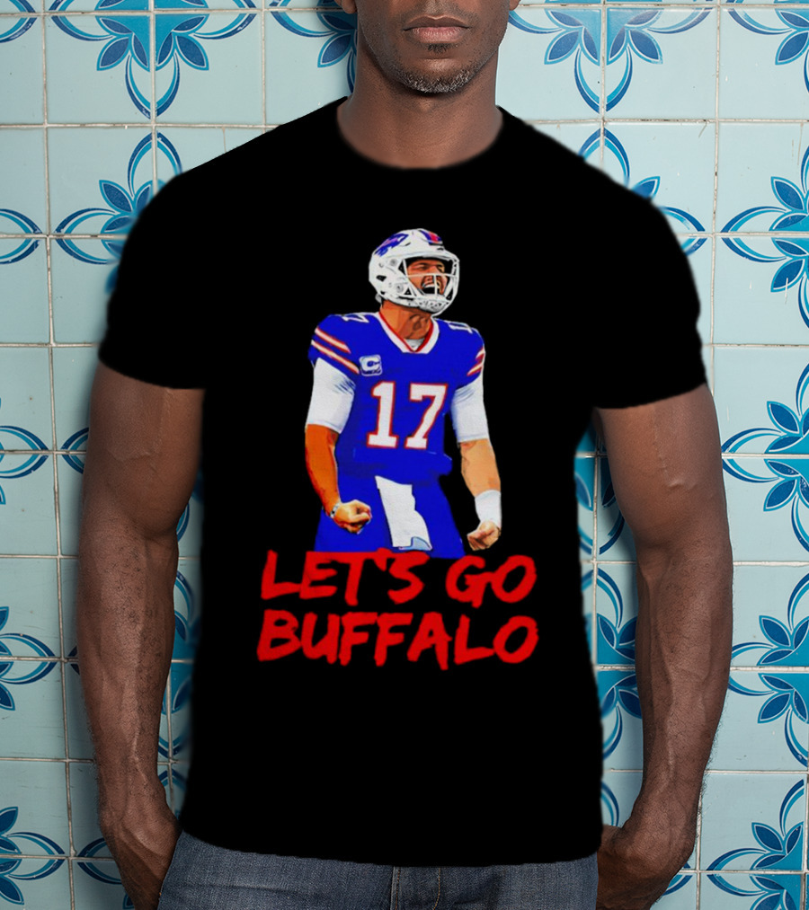 Let's Go Buffalo Bills Josh Allen 17 T-Shirt