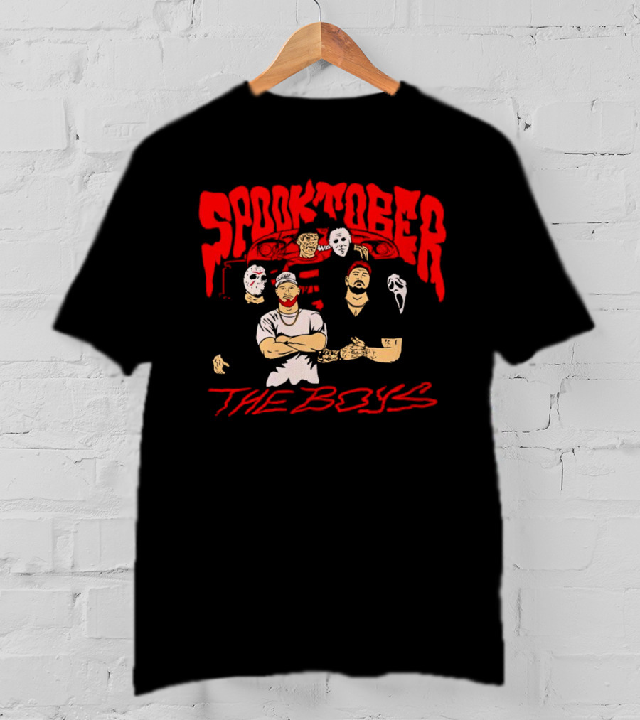 Spooktober The Boys Horror Characters Halloween T-Shirt