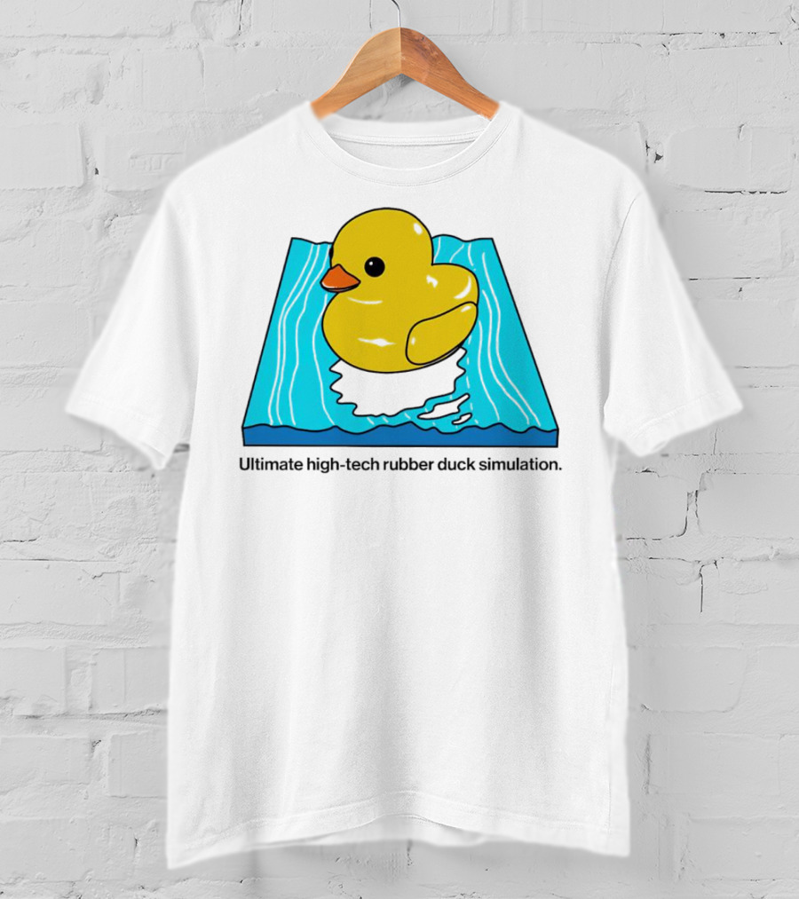 Ultimate High-Tech Rubber Duck Simulation Pool Platform T-Shirt