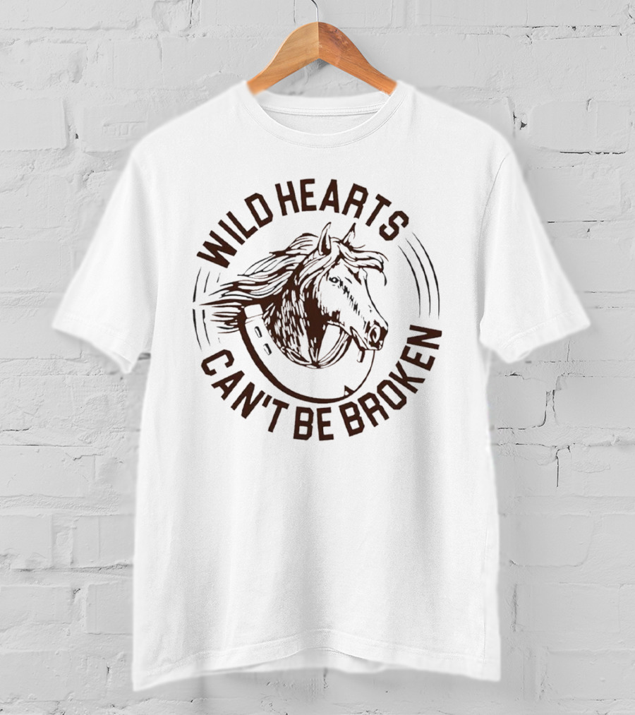 Wild Hearts Can't Be Broken Horse Freedom Spirit T-Shirt