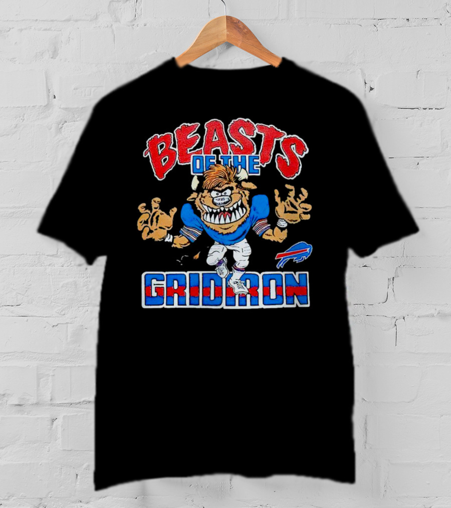 Buffalo Bills Beasts Of The Gridiron Football Monster T-Shirt