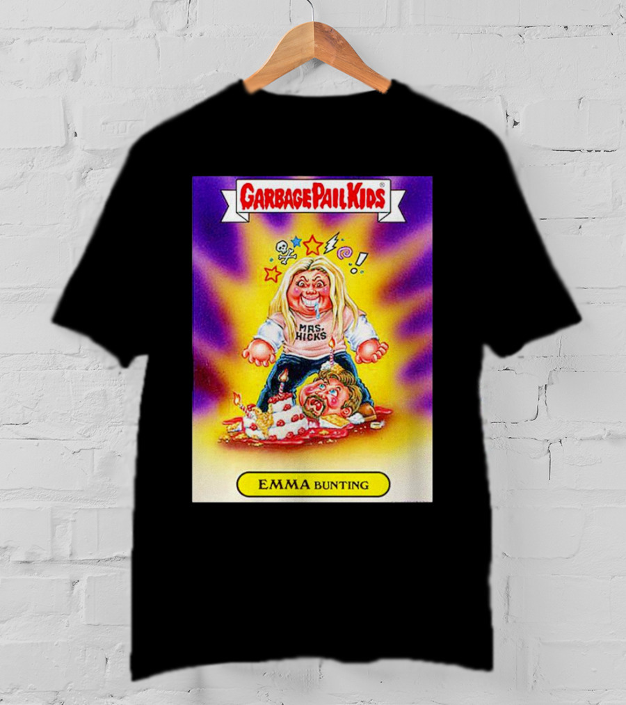Garbage Pail Kids Emma Bunting Mrs. Hicks Caricature T-Shirt