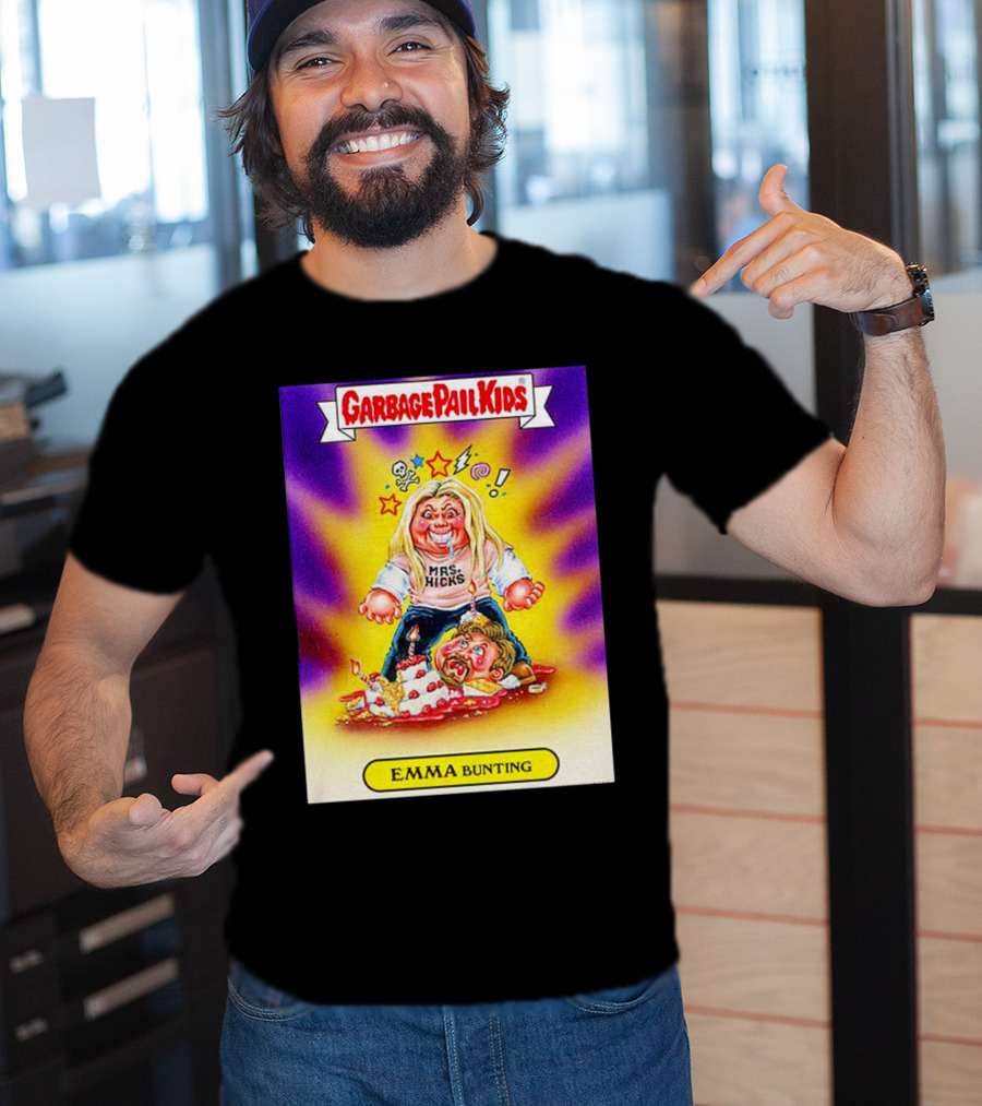 Garbage Pail Kids Emma Bunting Mrs. Hicks Caricature T-Shirt